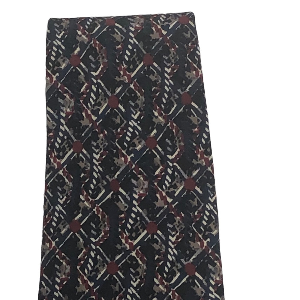 Farrah Multicolored Abstract Print Silk Tie - Picture 5 of 13
